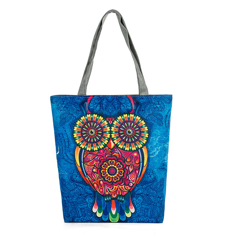 Owl Canvas Tote Bag