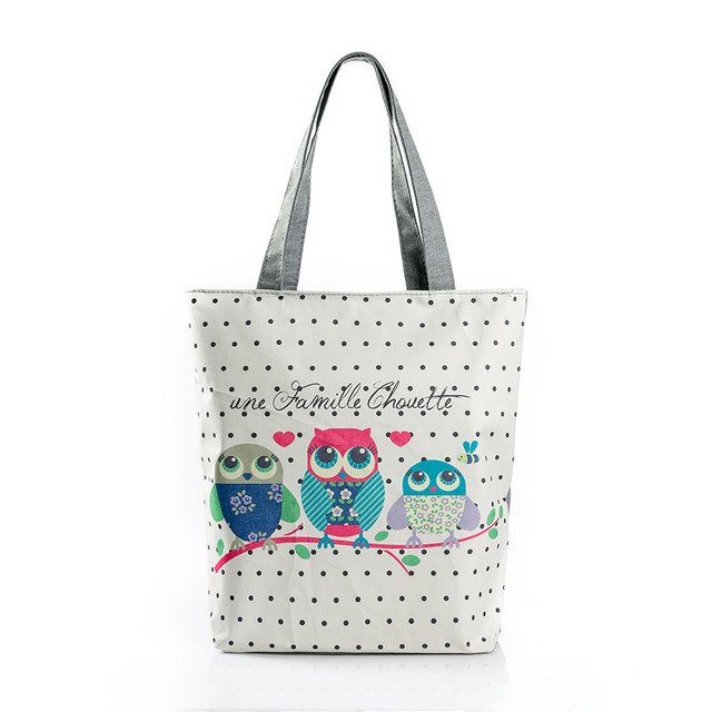 Owl Canvas Tote Bag