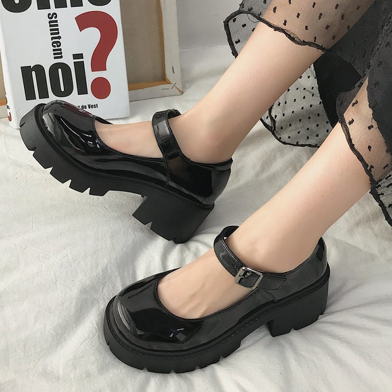 Patent Leather Mary Jane Pumps