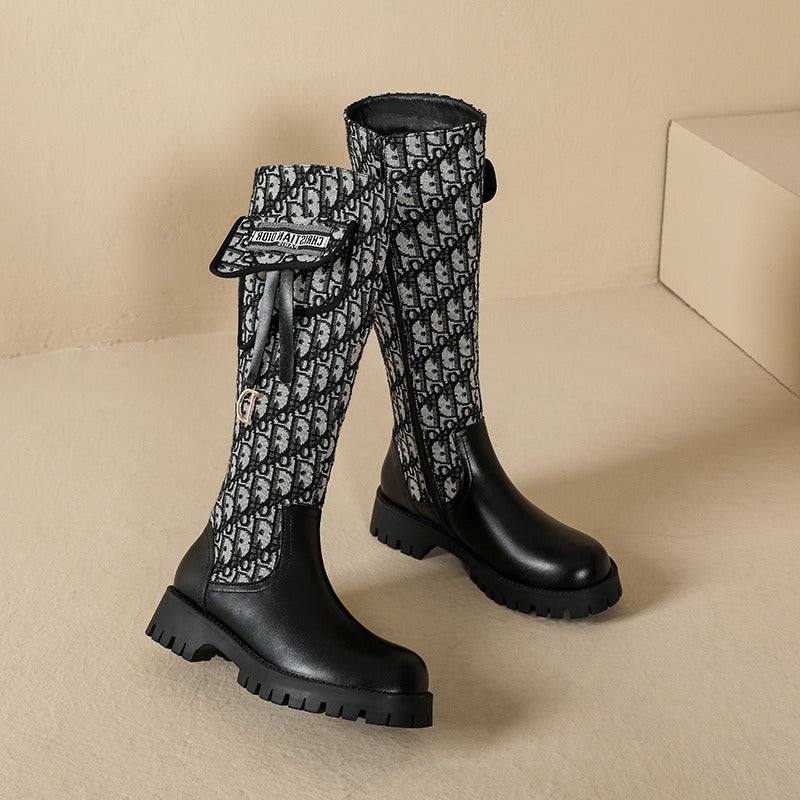 Knee Length Chelsea Boots