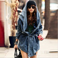 Oversized Hooded Denim Jacket