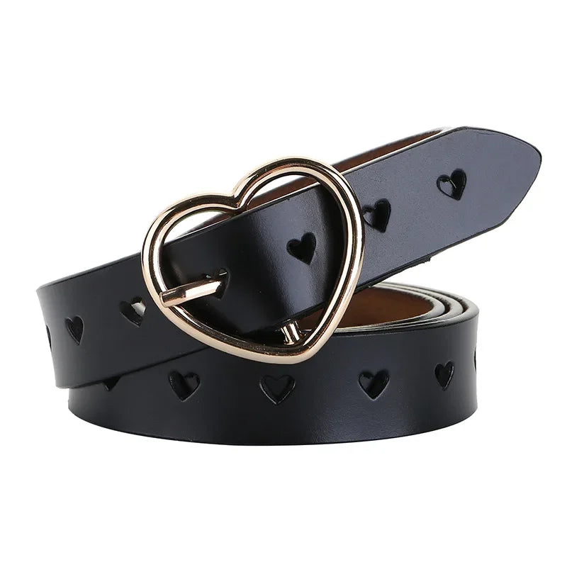 Heart Shaped Leather Belt