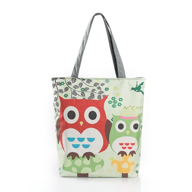 Owl Canvas Tote Bag
