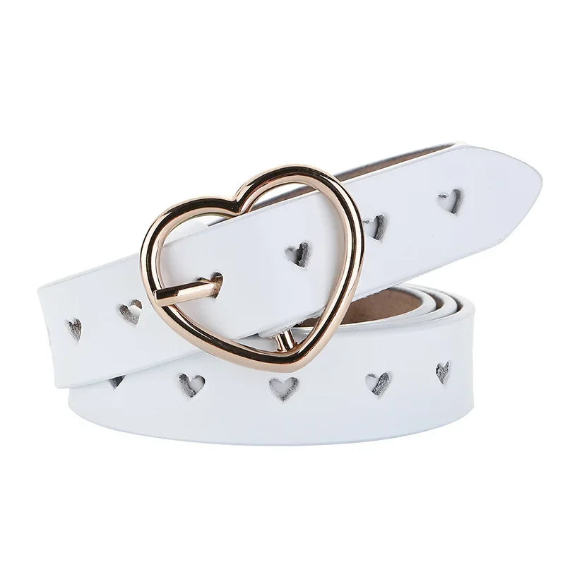 Heart Shaped Leather Belt