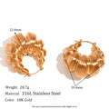 Oversized Textured Hoop Earrings