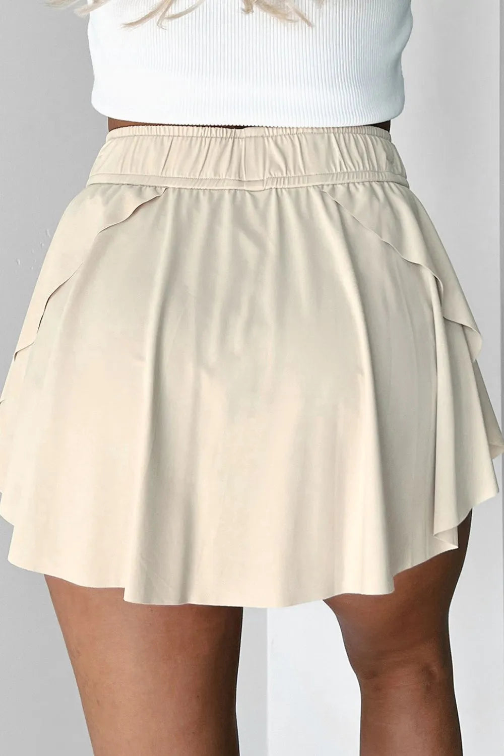 Drawstring Active Skort