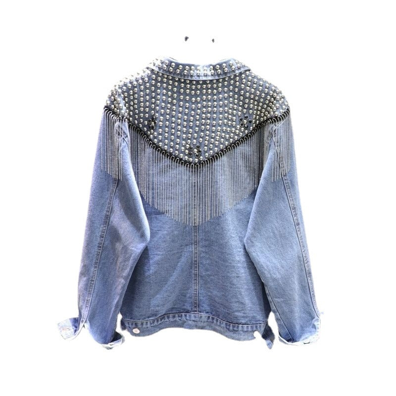 Rivet Tassel Denim Jacket