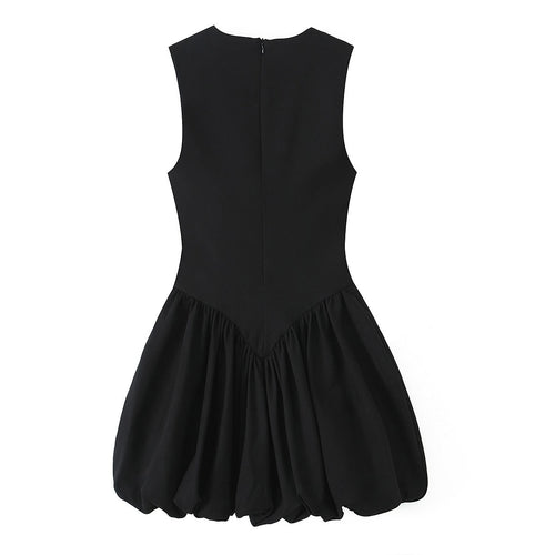 Chic Balloon Mini Dress