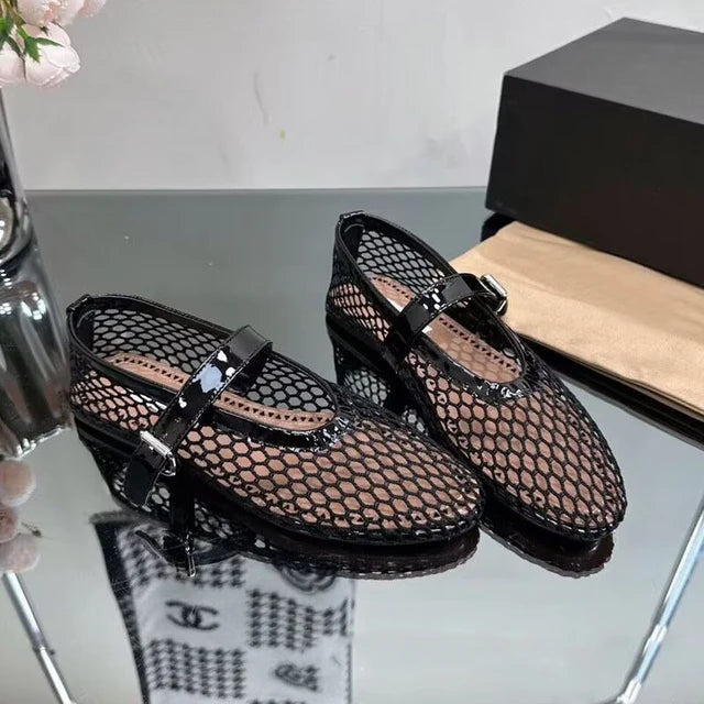 Mesh Ballet Pumps
