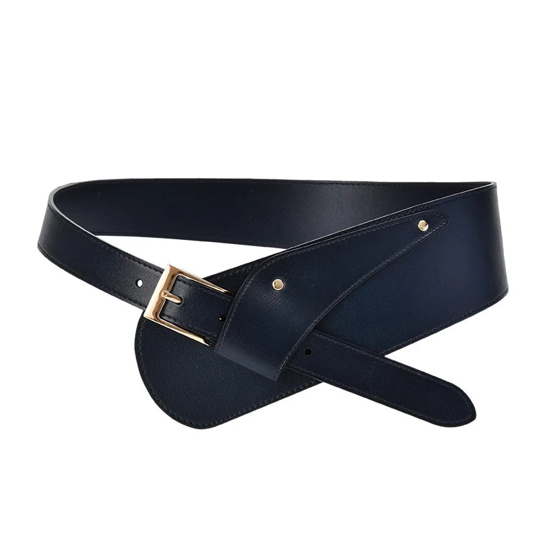 Wide Fashion Leather Belt
