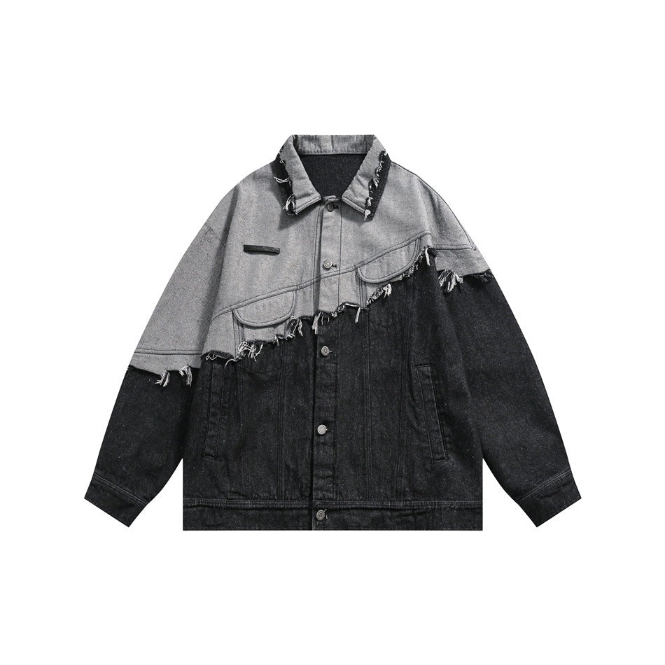 Hit Color Denim Jacket
