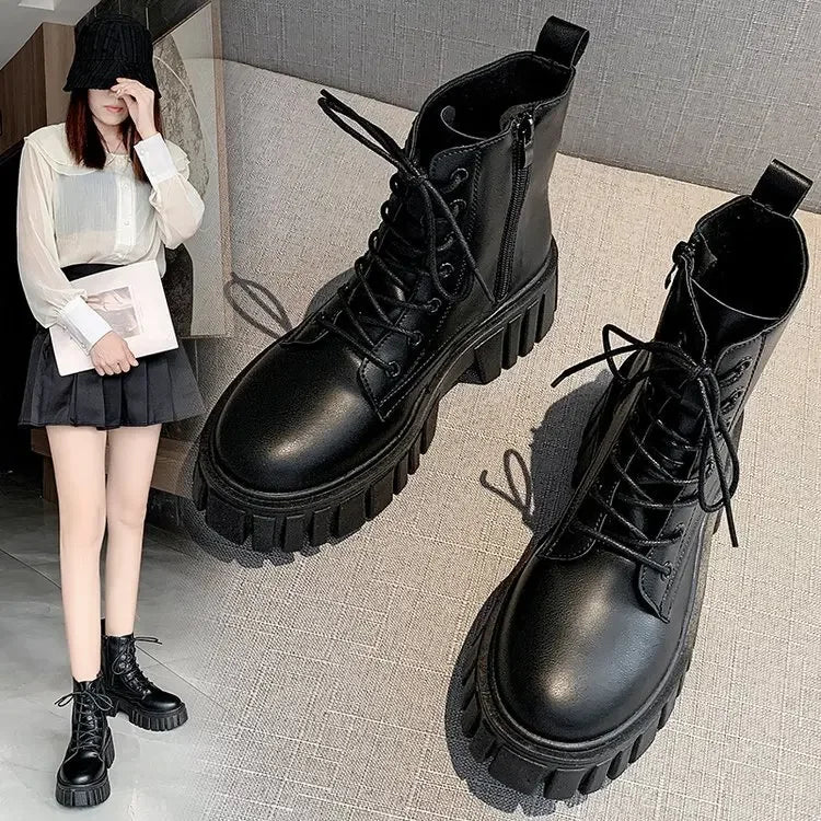 Chunky Platform Ankle Boots