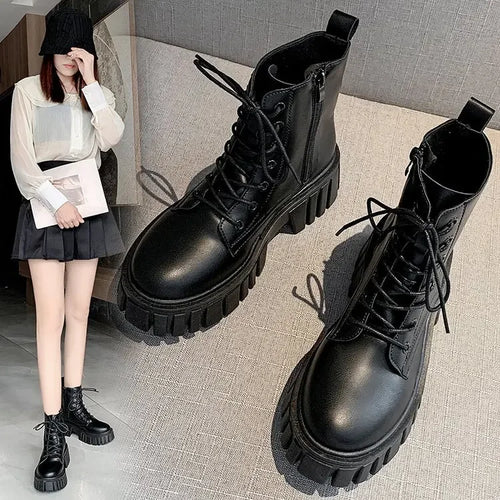 Chunky Platform Ankle Boots