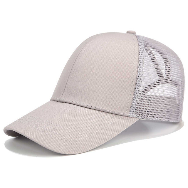 Glitter Ponytail Trucker Cap