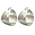 Wide Chunky Hoop Earrings