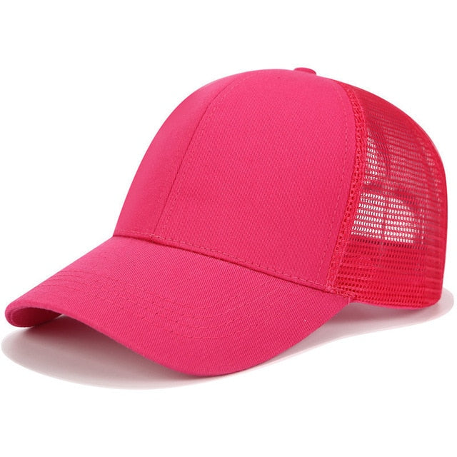 Glitter Ponytail Trucker Cap