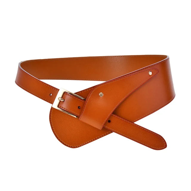 Wide Fashion Leather Belt