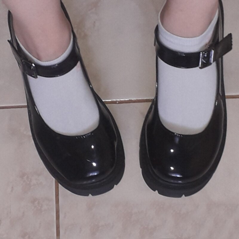 Patent Leather Mary Jane Pumps