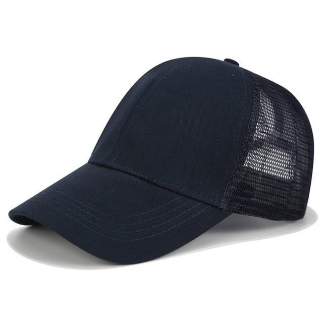 Glitter Ponytail Trucker Cap