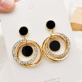Multi Layer Diamond Hoop Earrings