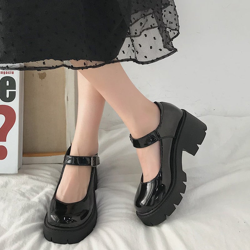 Patent Leather Mary Jane Pumps