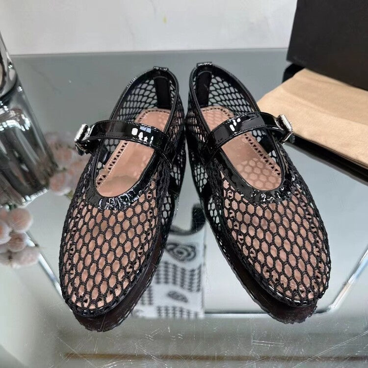 Mesh Ballet Pumps