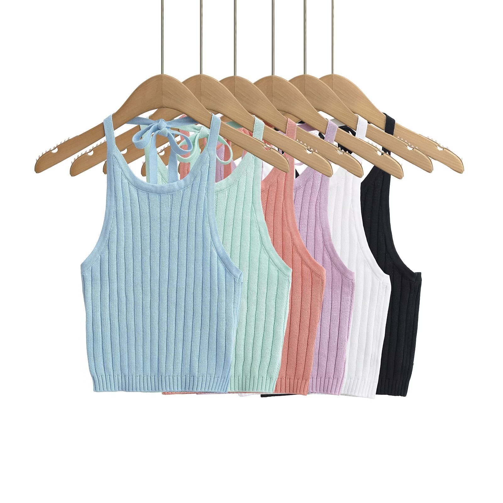 Neck Tie Knit Camisole