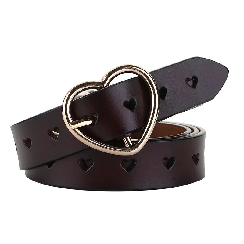 Heart Shaped Leather Belt