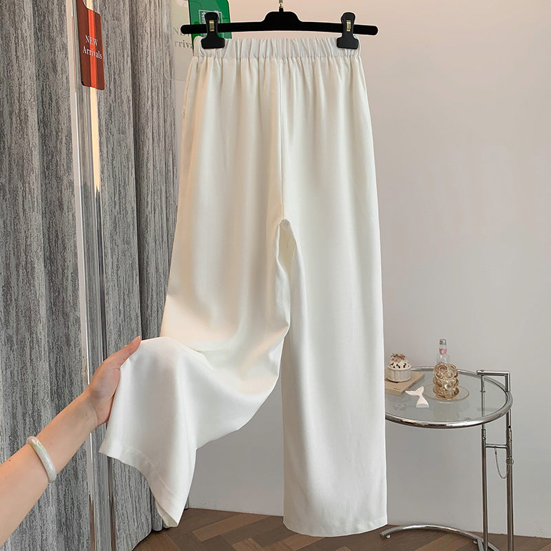 Relaxed Cotton Linen Wide Leg Pants