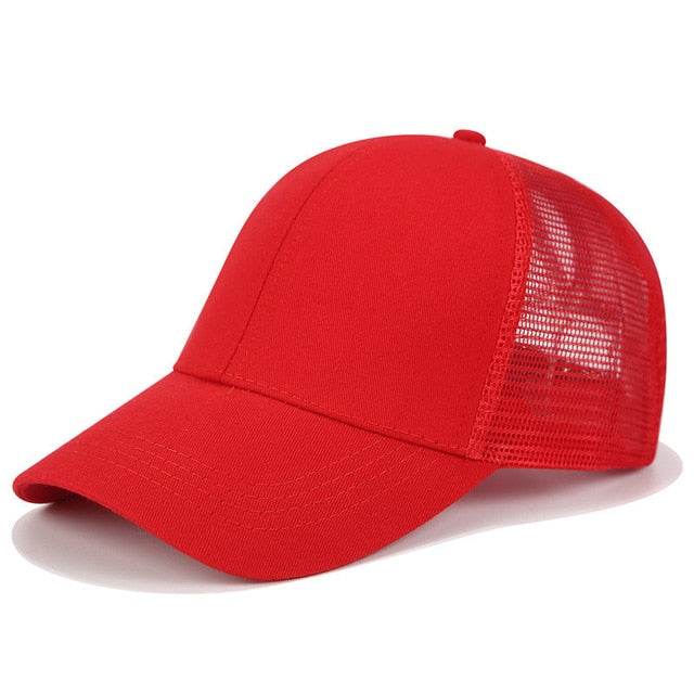Glitter Ponytail Trucker Cap