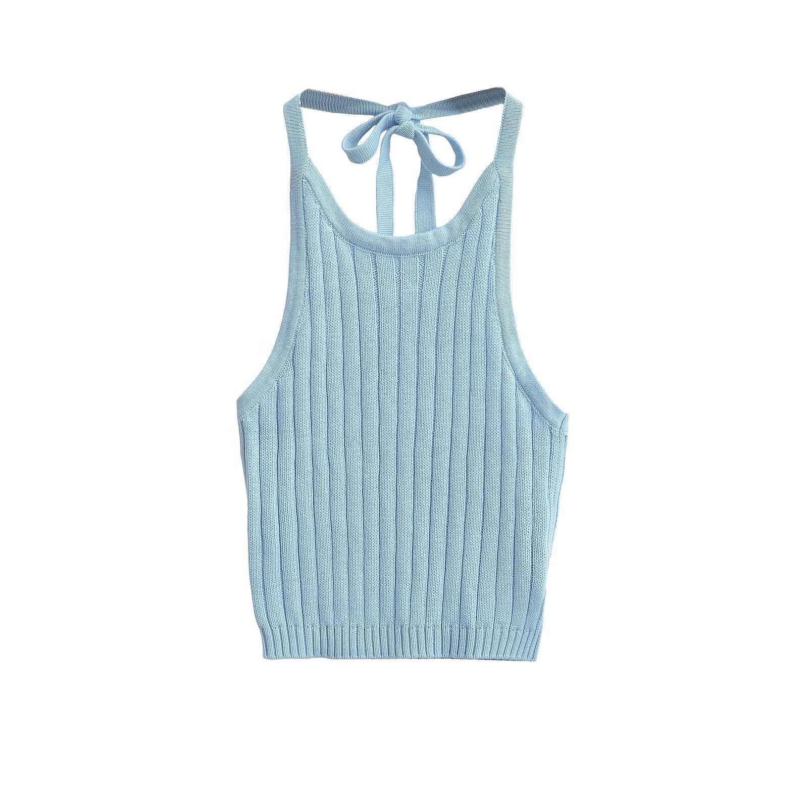 Neck Tie Knit Camisole