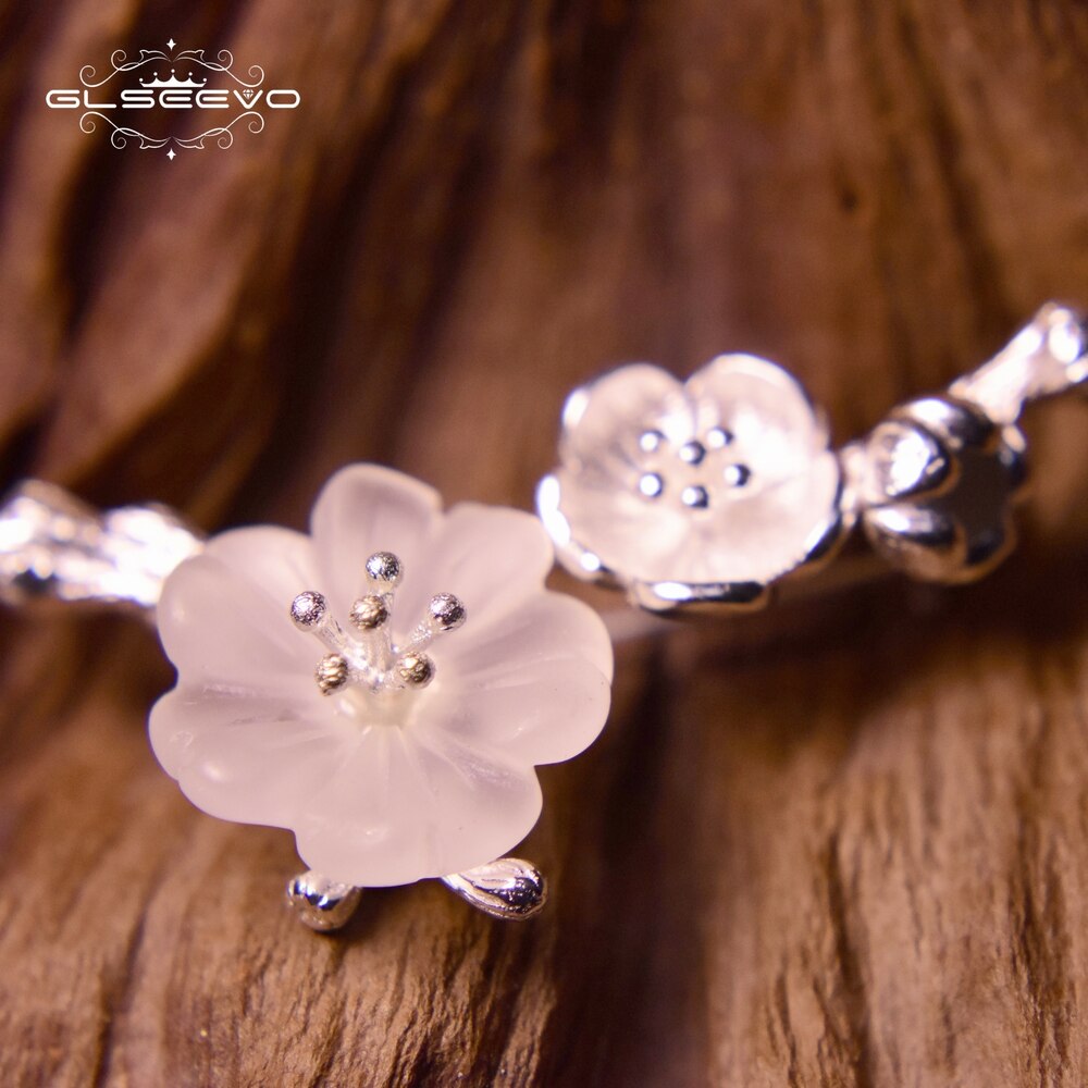 Crystal Flower Brooch