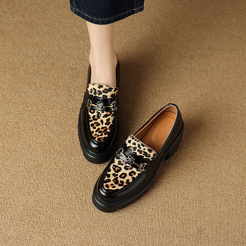 Leopard Print Loafers