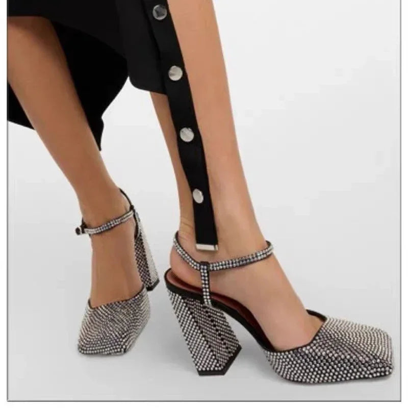 Rhinestone Mary Jane Sandals