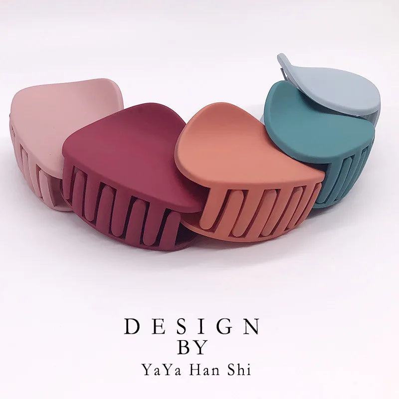 Solid Color Hair Claw Clip