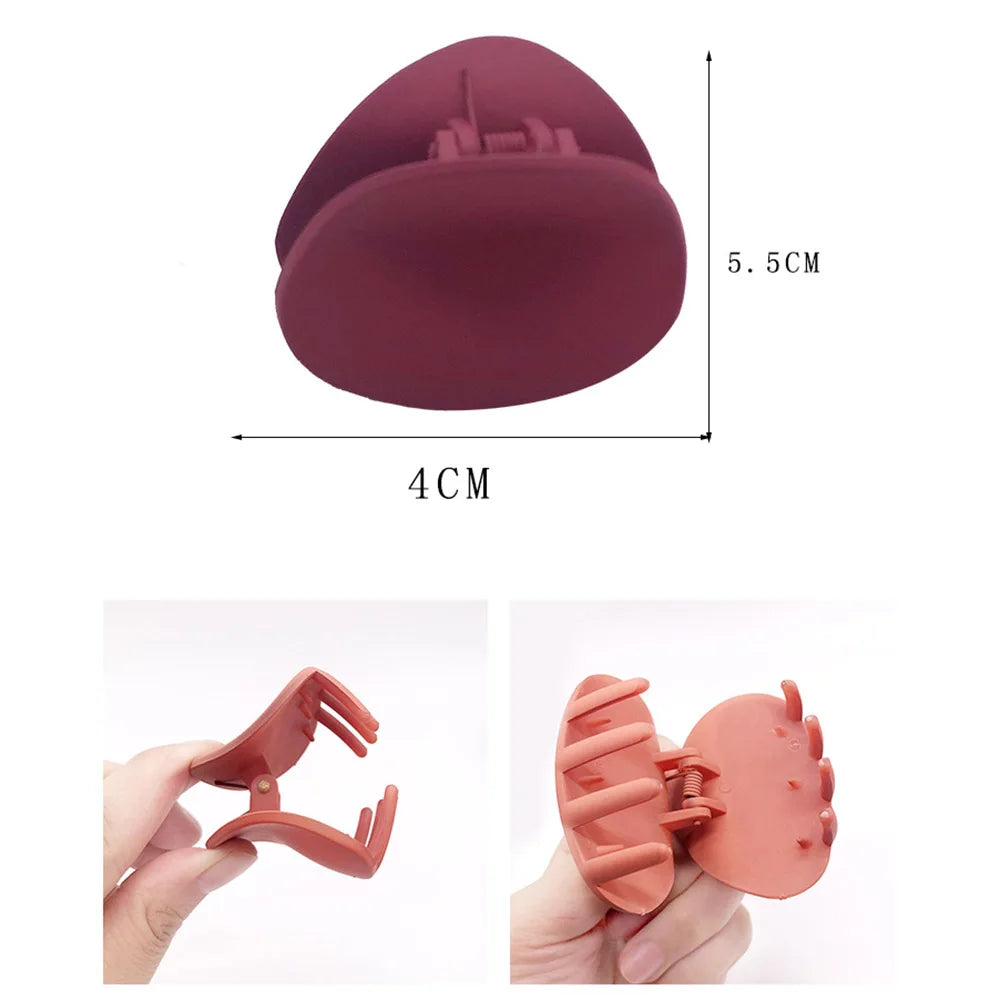 Solid Color Hair Claw Clip