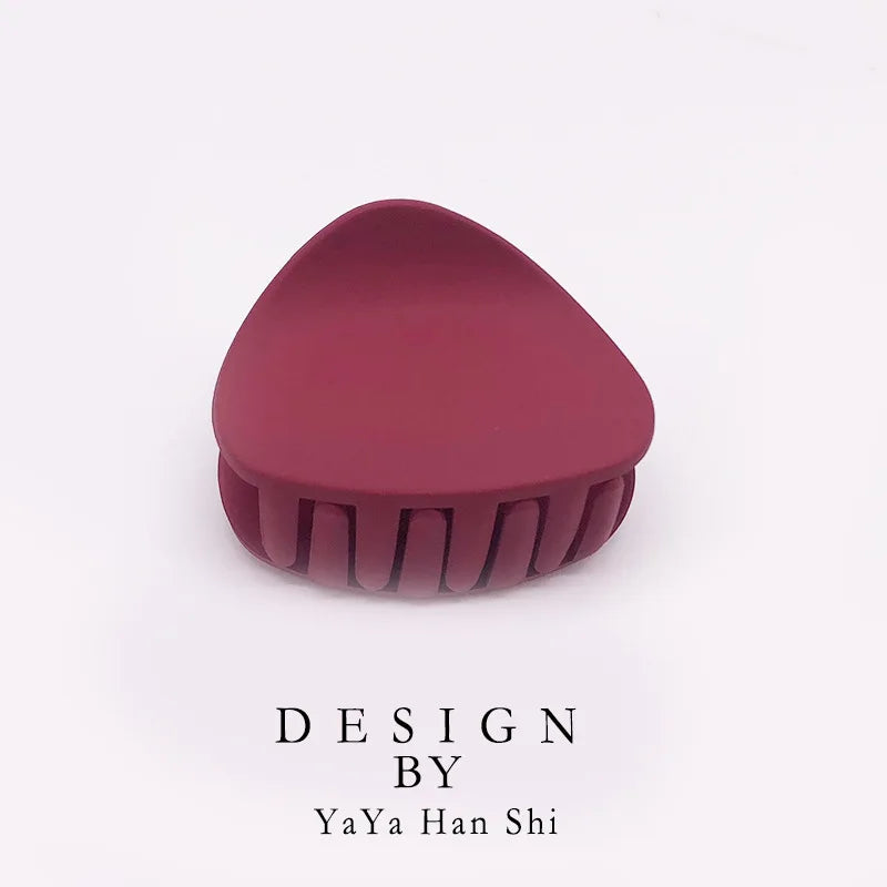 Solid Color Hair Claw Clip