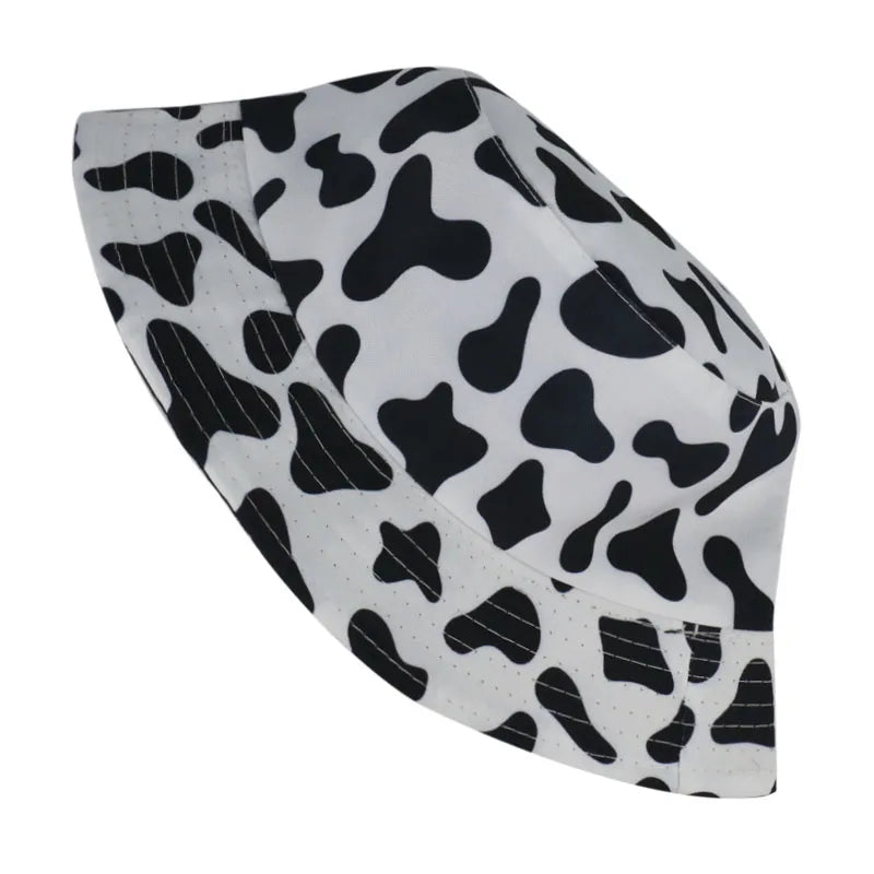 Reversible Cow Pattern Bucket Hat