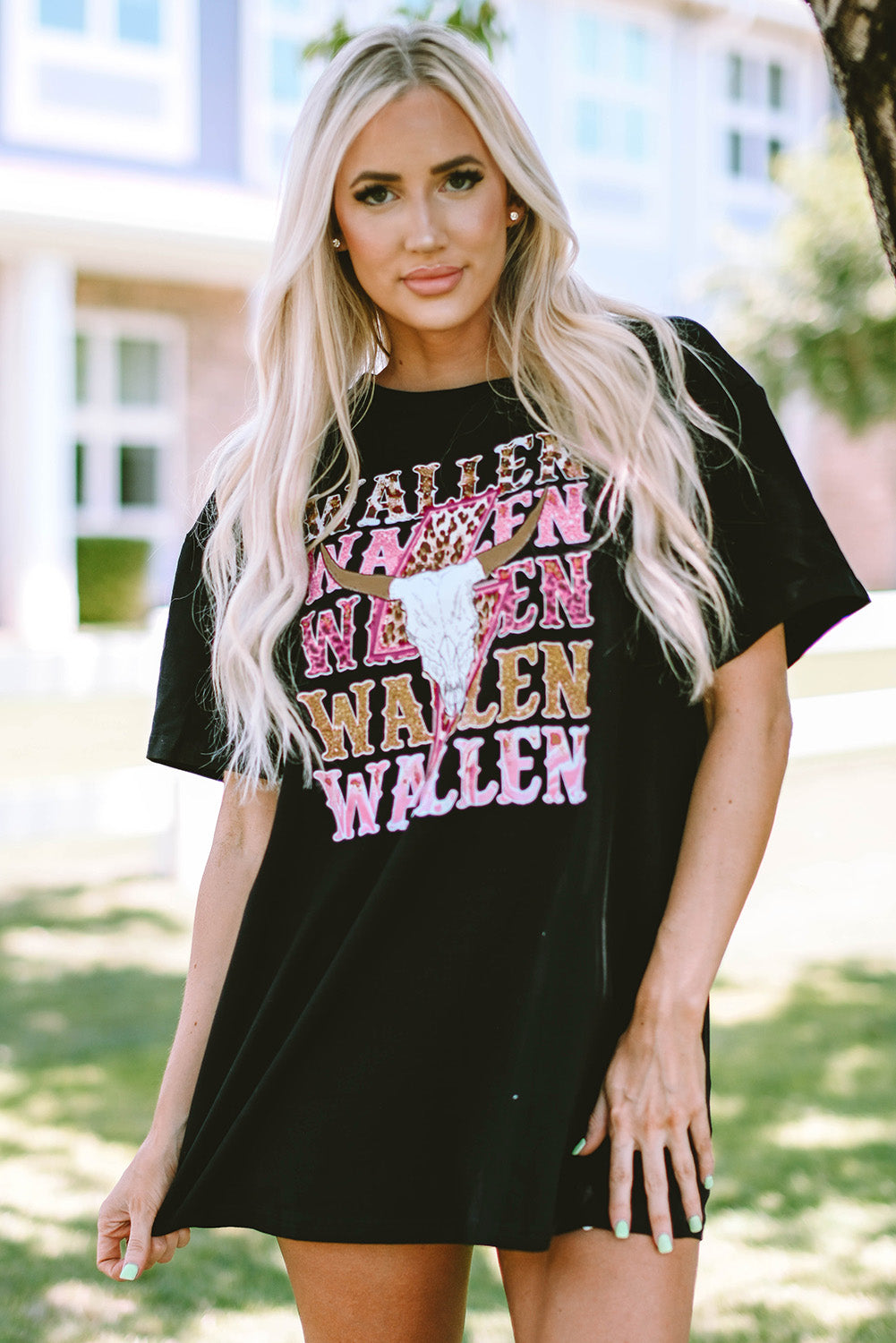 Cowskull Oversized Graphic Tee